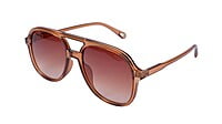 Soigné Unisex Aviator Sunglasses.Brown Color Soigné Unisex Aviator Sunglasses.Brown Color