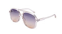 Soigné Unisex Aviator Sunglasses.Transparent Soigné Unisex Aviator Sunglasses.Transparent