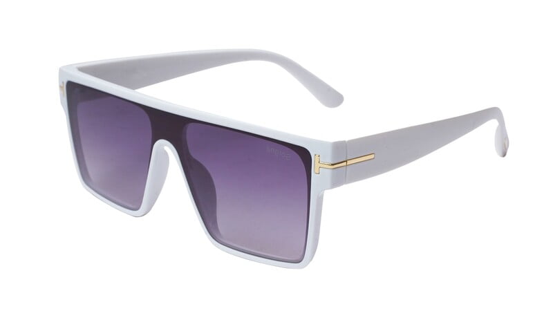 Soigné Boys & Men Oversized Square Sunglasses. White Frame Soigné Boys & Men Oversized Square Sunglasses. White Frame