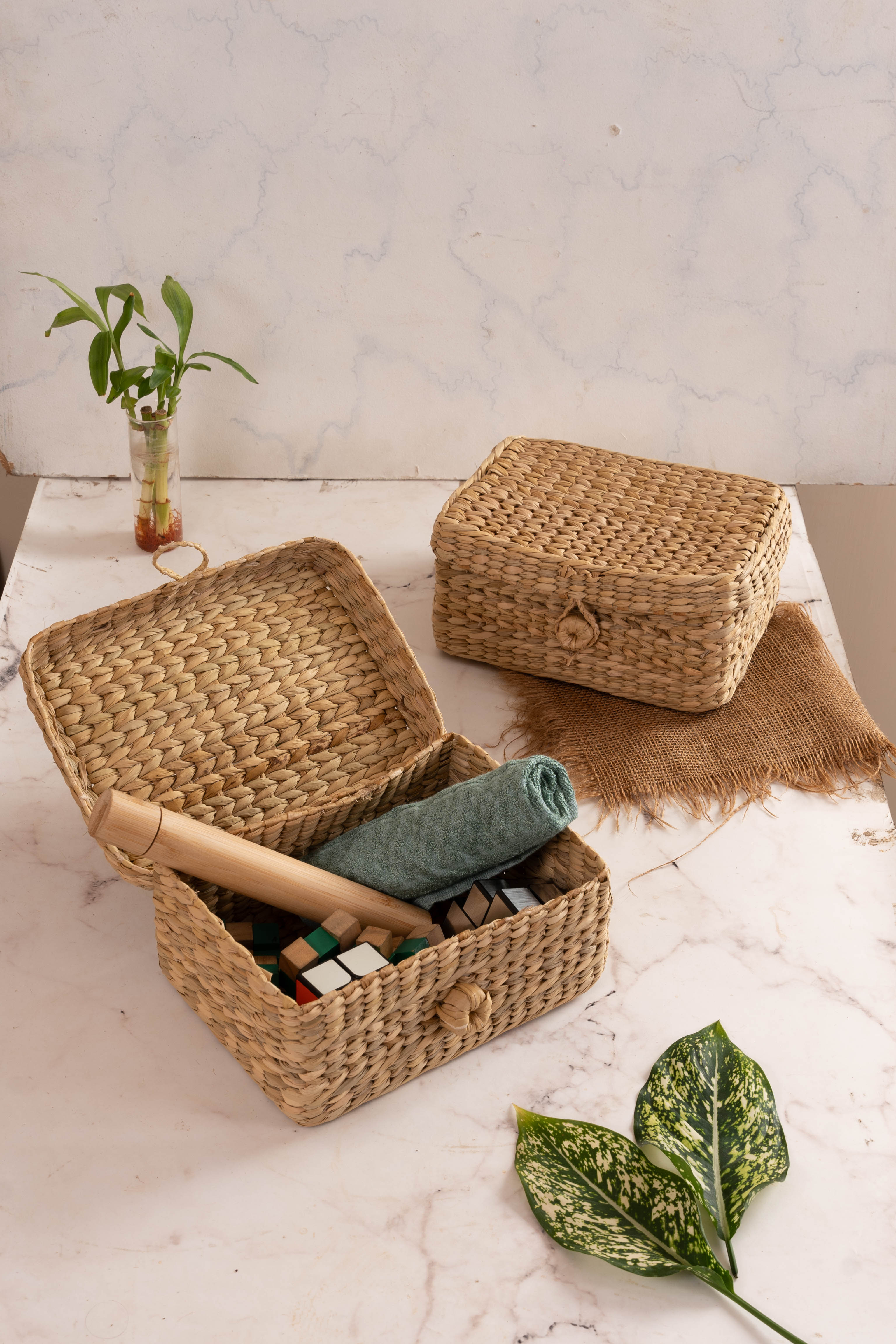 Kauna Basket with Lid (10/8/5)
