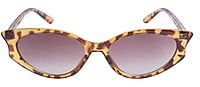 Soigné Female Large Cateye Sunglasses.Leopard Print