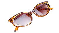 Soigné Female Large Cateye Sunglasses.Leopard Print
