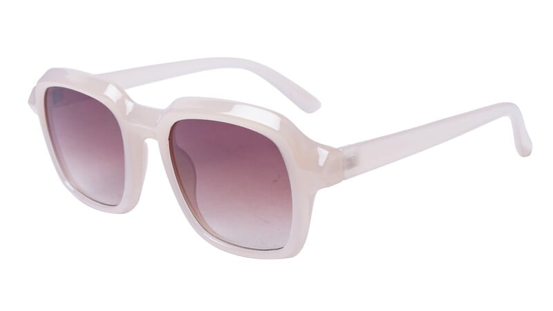 Soigné Female Large Square Sunglasses. Brown Frame