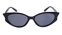 Soigné Female Large Cateye Sunglasses.Glossy Black