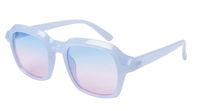 Soigné Female Large Square Sunglasses. Light Blue Soigné Female Large Square Sunglasses. Light Blue