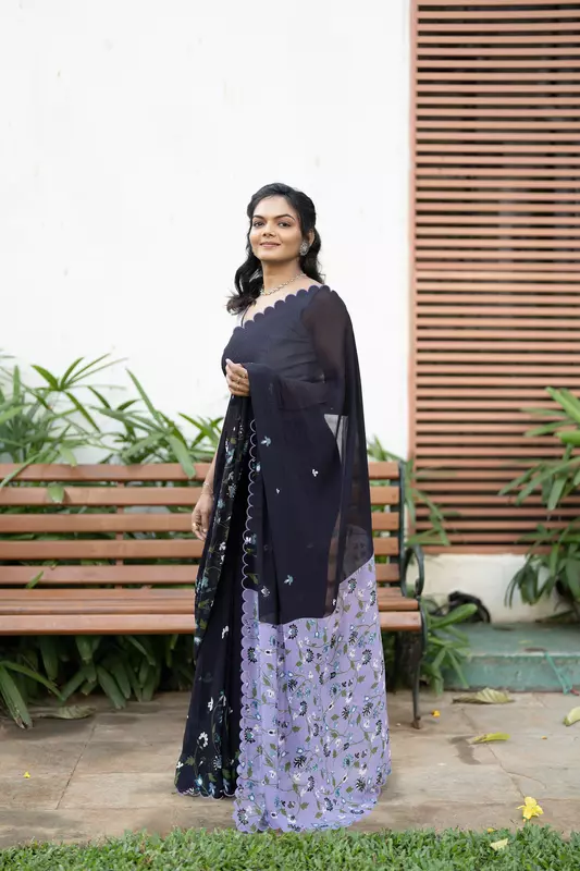 Women's Printed Sarees-SB-5B