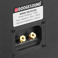 DOOGESOUND DS-52G Bookshelf Speaker 40-100Watts 4OHMS BLACK(Amplifier Needed)