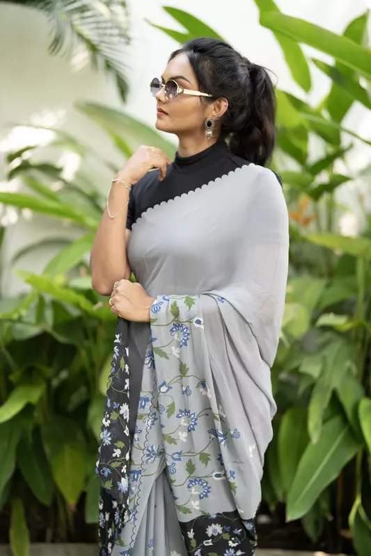 Women's Printed Sarees-SB-5D