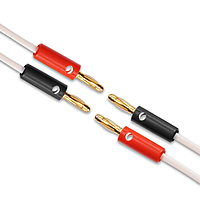 Hi-end Pure Copper Hifi Audio Bulk Cable OFC 18AWG 8MM Thikness with banana pins attached