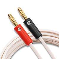 Hi-end Pure Copper Hifi Audio Bulk Cable OFC 18AWG 8MM Thikness with banana pins attached
