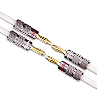 Hi-end Pure Copper Hifi Audio Bulk Cable OFC 12AWG 12MM Thikness with copper banana pins attached