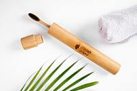 Bamboo Toothbrush With Charcoal Activated Soft Bristles, BPA Free, Biodegradable And Compostable Handle |100%Eco-friendly | Bamboo Toothbrush With Charcoal Activated Soft Bristles, BPA Free, Biodegradable And Compostable Handle |100%Eco-friendly |