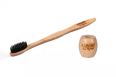 Bamboo toothbrush holder for kids and adults bathroom use Bamboo toothbrush holder for kids and adults bathroom use