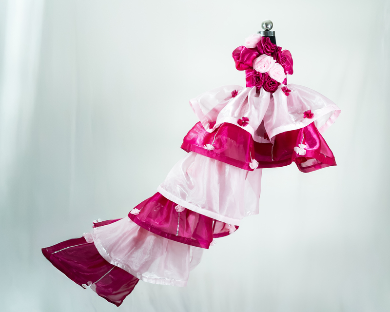 Rosy Ruffle Tower Dress