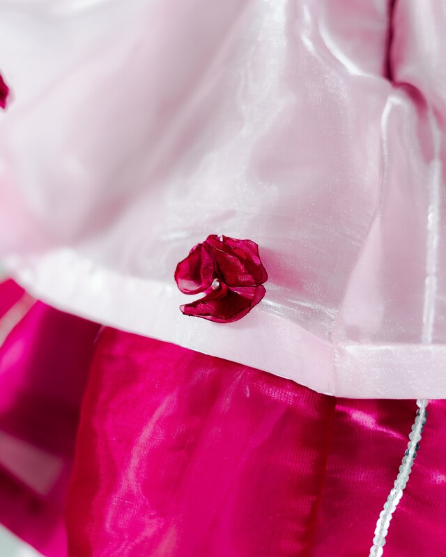 Rosy Ruffle Tower Dress