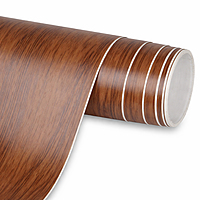 DE-1PVC Doogesound strong self adhesive  light wooden texture Vinyl Stickers for speakers(4ft * 6.5ft)