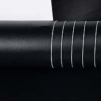 DE-6PVC Doogesound strong self adhesive matt black Vinyl Stickers for speakers(4.2ft * 8ft)