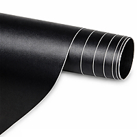 DE-6PVC Doogesound strong self adhesive matt black Vinyl Stickers for speakers(4.2ft * 8ft)