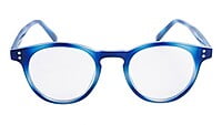 Soigné Unisex Medium Round Spectacle Frame.Light&Dark Blue