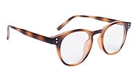 Soigné Unisex Medium Round Spectacle Frame.Light&Dark Brown