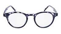 Soigné Unisex Medium Round Spectacle Frame.Black&Transparent