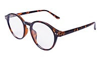 Soigné Unisex Medium Round Spectacle Frame.Leopard Print Frame
