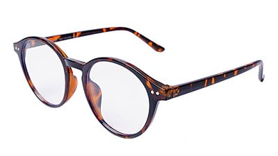Soigné Unisex Medium Round Spectacle Frame.Leopard Print Frame Soigné Unisex Medium Round Spectacle Frame.Leopard Print Frame
