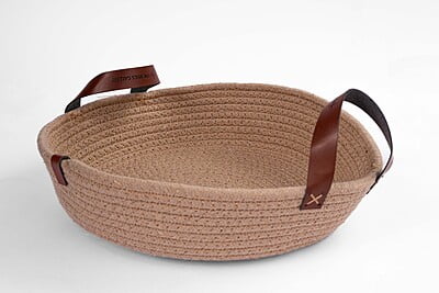 Jute Rope Storage Organizer, Jute Basket Accessories, Handwoven EcoFriendly Foldable Storage