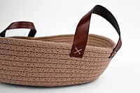 Jute Rope Storage Organizer, Jute Basket Accessories, Handwoven EcoFriendly Foldable Storage