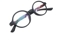 Round Spectacle Frame For Baby Boys. Matte Black Color Frame. AGE-(3-8Years)