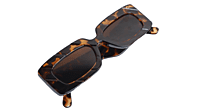 Soigné Female Large Rectangular Sunglasses.Leopard Print Color Soigné Female Large Rectangular Sunglasses.Leopard Print Color