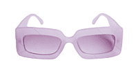 Soigné Female Large Rectangular Sunglasses.See Through Light Pink Color Soigné Female Large Rectangular Sunglasses.See Through Light Pink Color