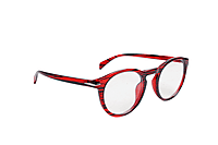 Soigné Unisex Large Round Spectacle Frame. Red&Black