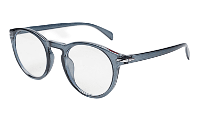Soigné Unisex Large Round Spectacle Frame.See Through Grey Frame Soigné Unisex Large Round Spectacle Frame.See Through Grey Frame