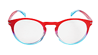 Soigné Unisex Large Round Spectacle Frame.Red&Blue