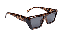 Soigné Female Large Rectangular Sunglasses.Tortoise Print Frame Soigné Female Large Rectangular Sunglasses.Tortoise Print Frame