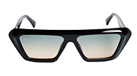 Soigné Female Large Rectangular Sunglasses.Gloss Black Soigné Female Large Rectangular Sunglasses.Gloss Black