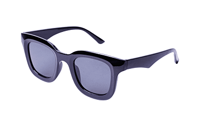 Soigné Female Medium Square Sunglasses.Glossy Black Color Soigné Female Medium Square Sunglasses.Glossy Black Color