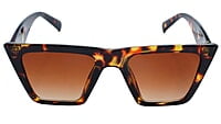 Soigné Female Large Square Sunglasses.Tortoise Print