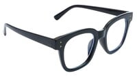 Unisex Oversized Thick Square Spectacle Frame. Glossy Black Color Frame.