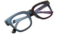 Unisex Oversized Thick Square Spectacle Frame. Glossy Black Color Frame.