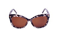 Soigné Female Oversized Sunglasses.Black&Transparent