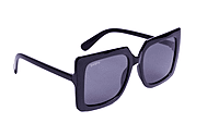 Soigné Female Oversized Square Sunglasses.Glossy Black