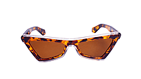 Soigné Female Large Cateye Sunglass.Leopard Print&Transparent