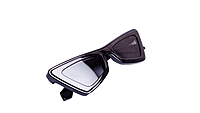 Soigné Female Large Cateye Sunglass.Glossy Black Color