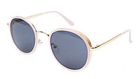 Female Medium Round Sunglasses. Golden&Pink Frame Female Medium Round Sunglasses. Golden&Pink Frame