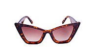 Soigné Female Oversized Cat Eye Sunglasses.Leopard Print