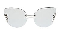 Female Oversized Cat Eye Sunglasses. Reflective Silver Lens Female Oversized Cat Eye Sunglasses. Reflective Silver Lens