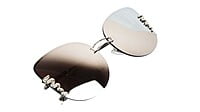Female Oversized Cat Eye Sunglasses. Reflective Silver Lens Female Oversized Cat Eye Sunglasses. Reflective Silver Lens