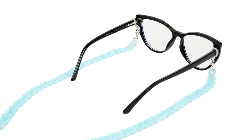 Chain For Female Sunglasses, Spectacles & Mask. Light Blue Color